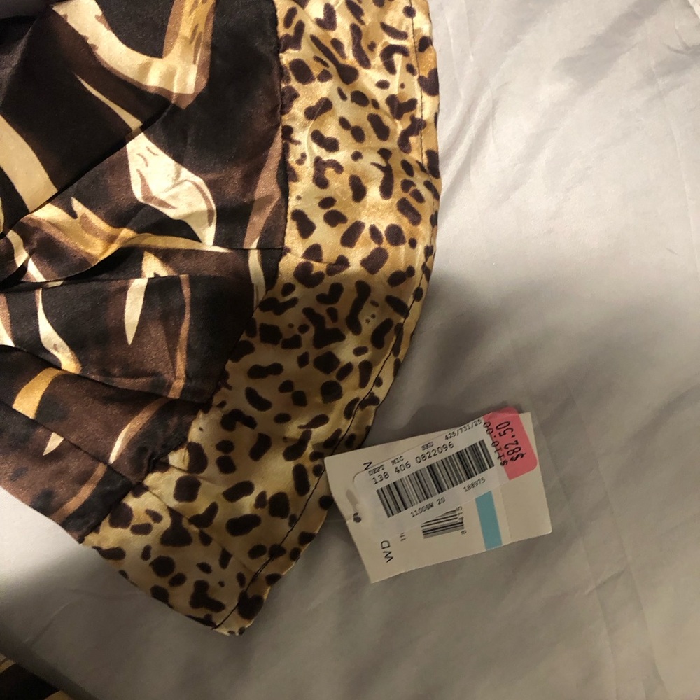 WD.NY Brown and Tan Animal Print Midi Dress - Picture 4 of 5